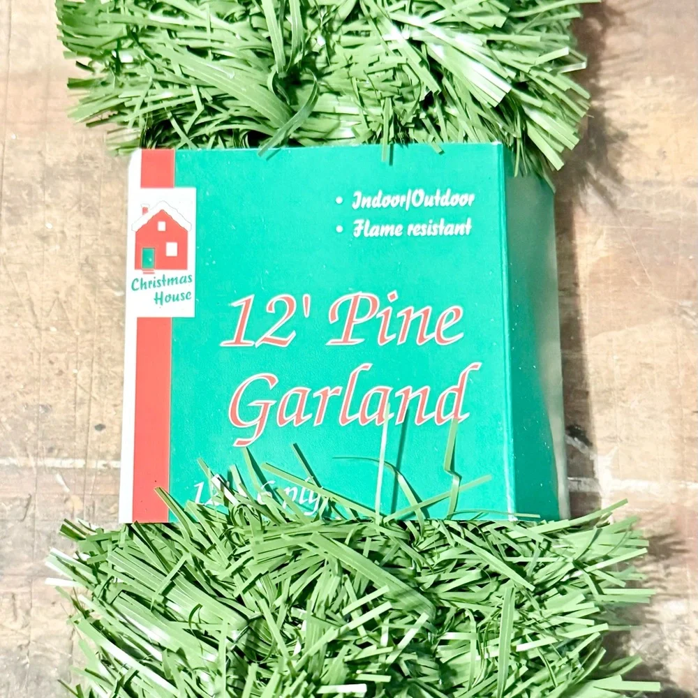 Green Pine Garland for Holiday Decor